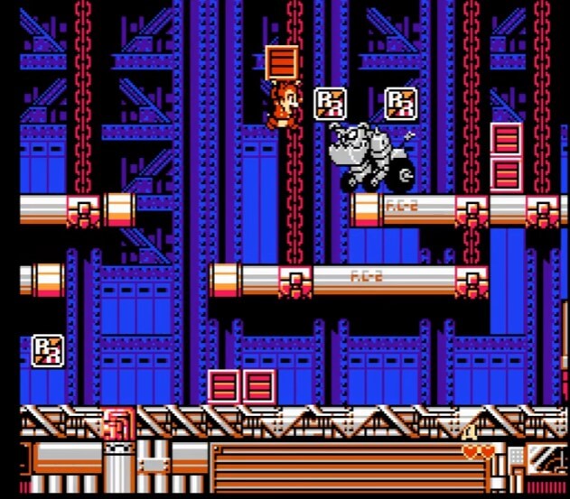 Chip and Dale Rescue Rangers 2 - геймплей игры Dendy\NES